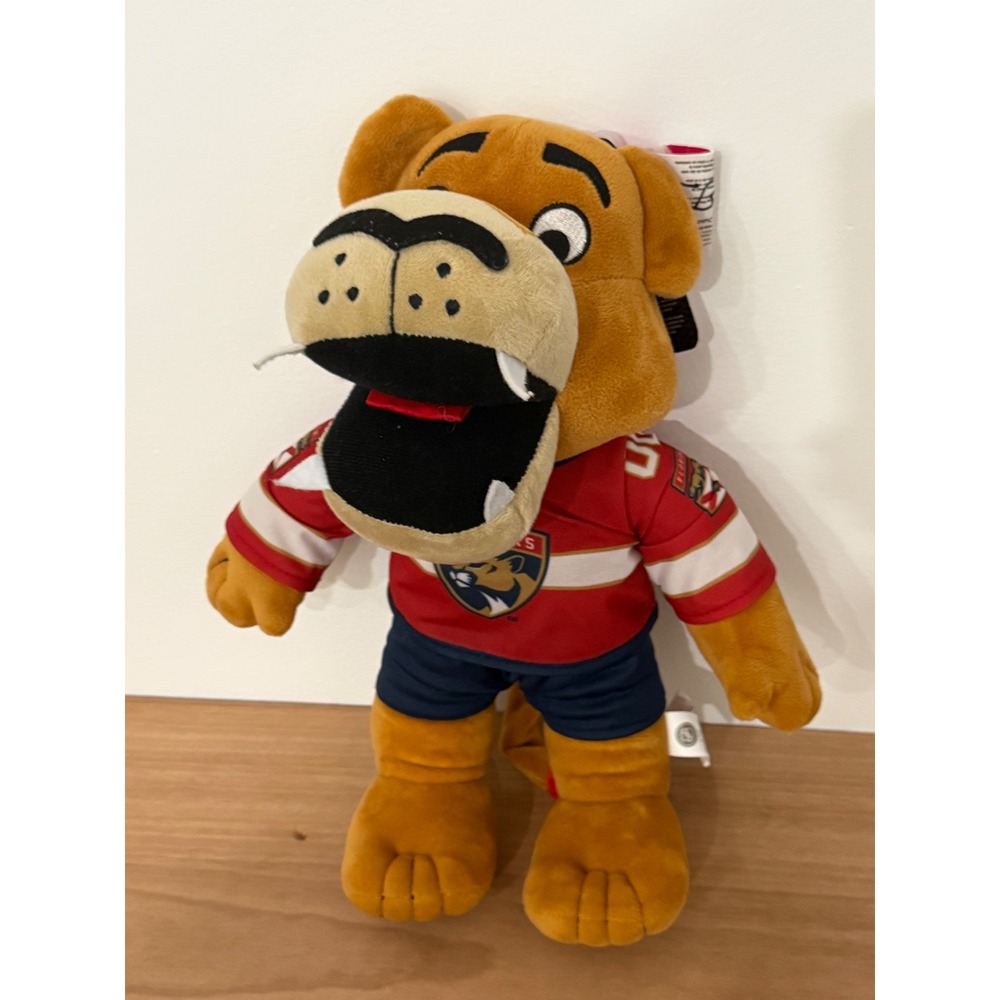 NHL Florida Panthers Stanley C. Panther Mascot Plush FOCO 10 Inch Jersey 00 New